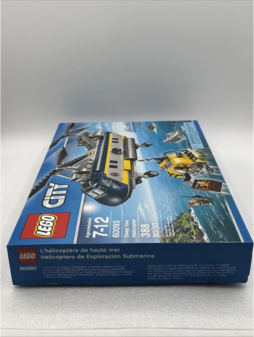 LEGO City: Deep Sea Helicopter (#60093) 2015 Retired 388 Pieces Sealed Box New